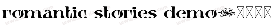 romantic stories demo字体转换